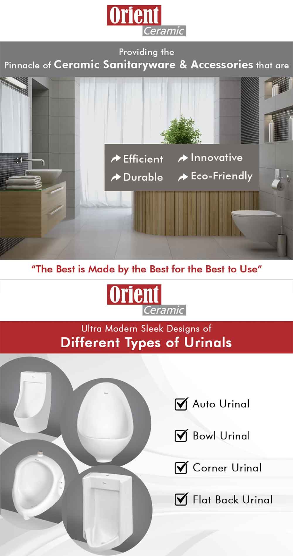 Different Types of Urinals